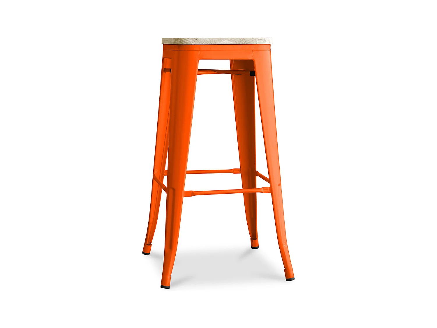 Barhocker - Industriedesign - Holz & Stahl - 76cm - Neuauflage - Stylix