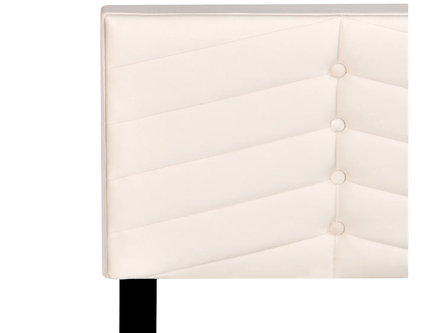 Lit coffre 140 x 200 cm - velours - sommier à lattes - tête de lit réglable - style contemporain - beige