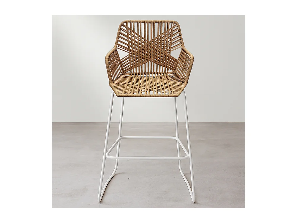 Rattan Boho Bali Design Hocker - 75cm - Tale