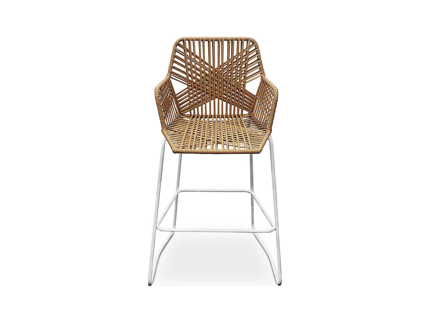 Tabouret Design Boho Bali en Rotin - 75cm - Tale Bois naturel
