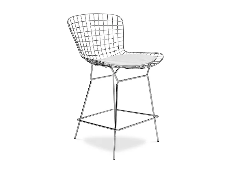 Sgabello di design con griglia in metallo - Lived