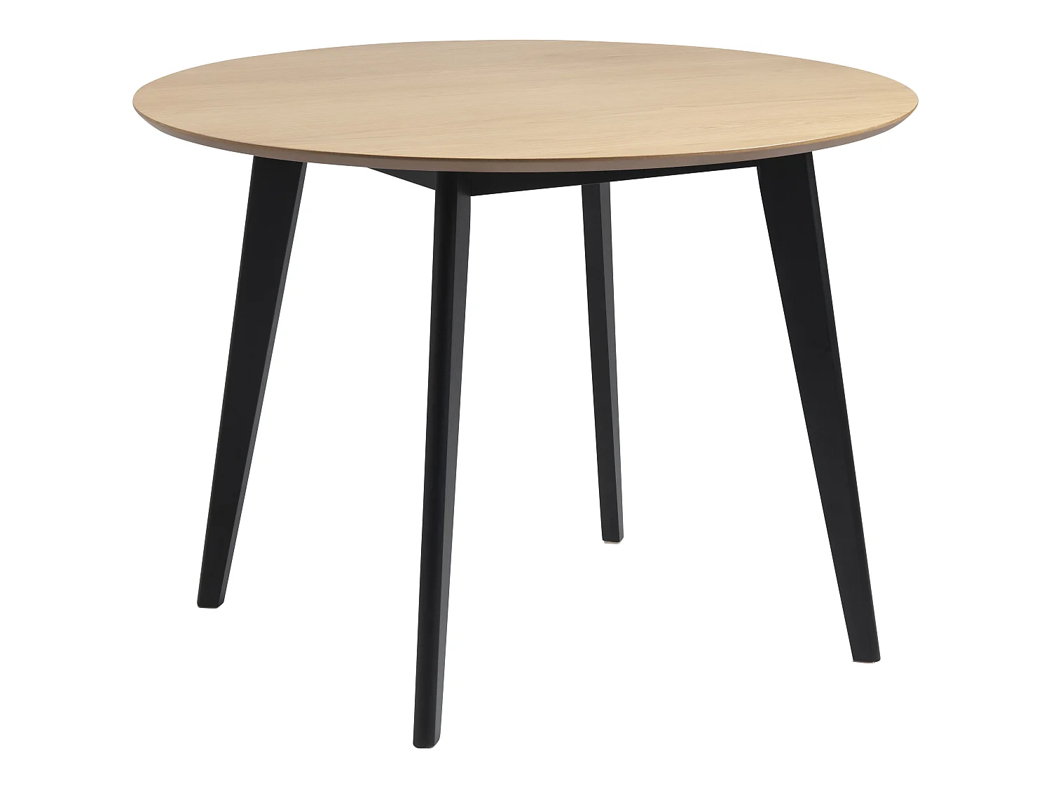 Roxana Table de salle à manger en chêne plaqué.