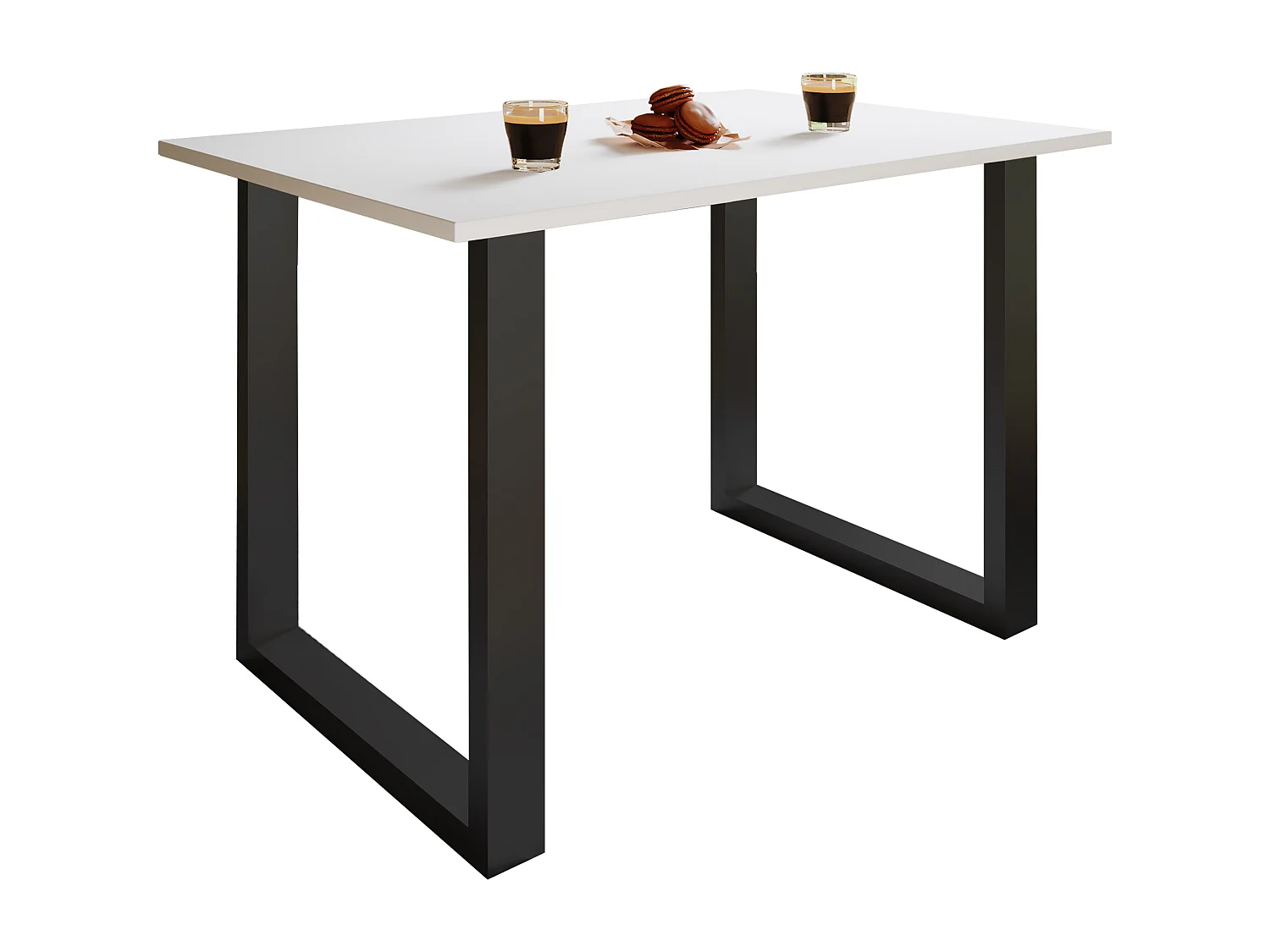 Dining table Xona Black / White H. 76 x W. 110 x D. 50 cm