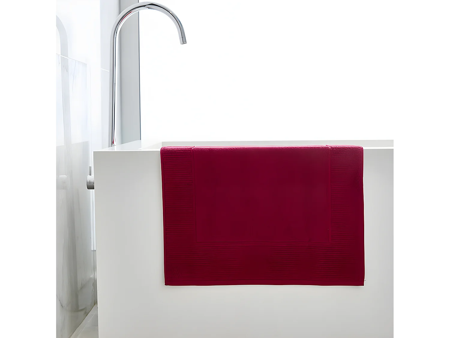 Alfombra de baño de rizo, calidad 755 gramos, M/Luxury 50x80cm Frambuesa