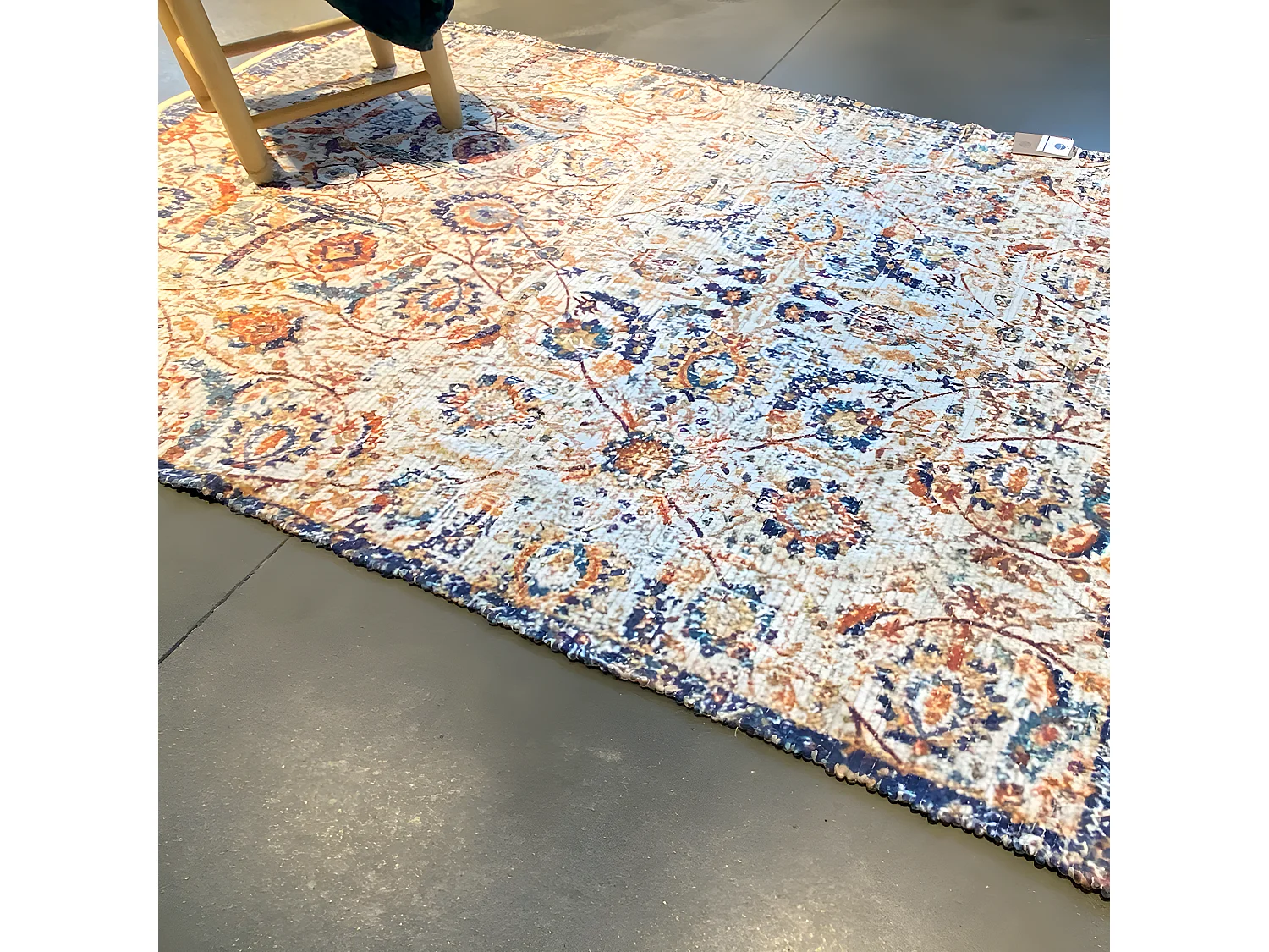 Bedrukt katoenen vloerkleed M/Arunta