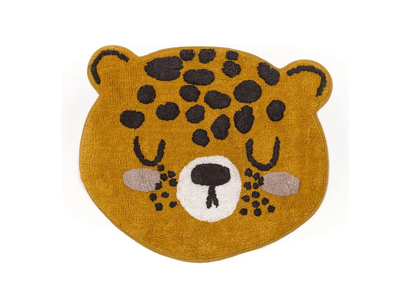 Tapis pour enfants design animal, tissu touffeté en coton. M/Tigre 50x60cm