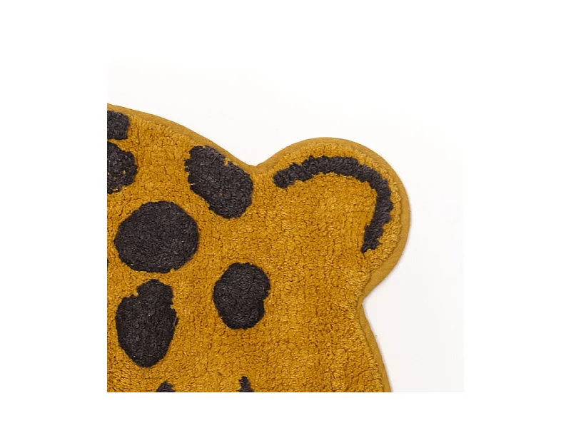 Kinderkleed dierendessin, getufte katoenen stof. M/Tijger 50x60cm