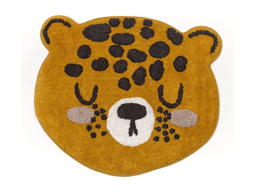 Tapis pour enfants design animal, tissu touffeté en coton. M/Tigre 50x60cm