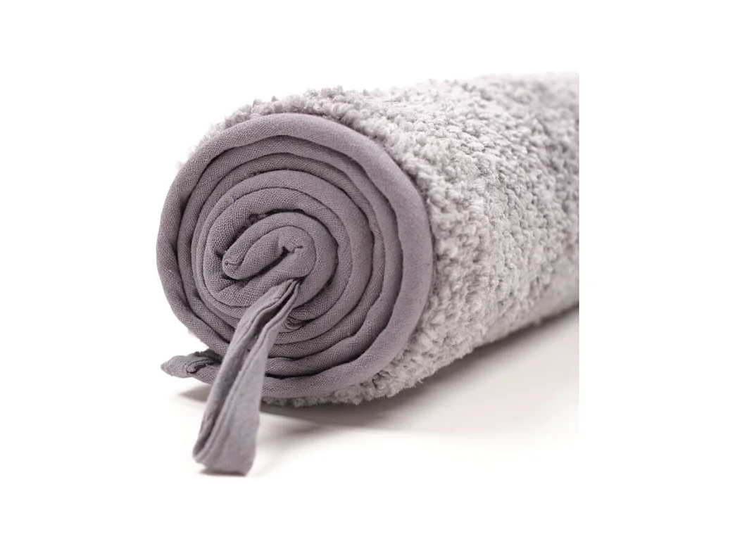 Tapis lisse style touffeté, moelleux dans des couleurs unies. Acier 70x130cm