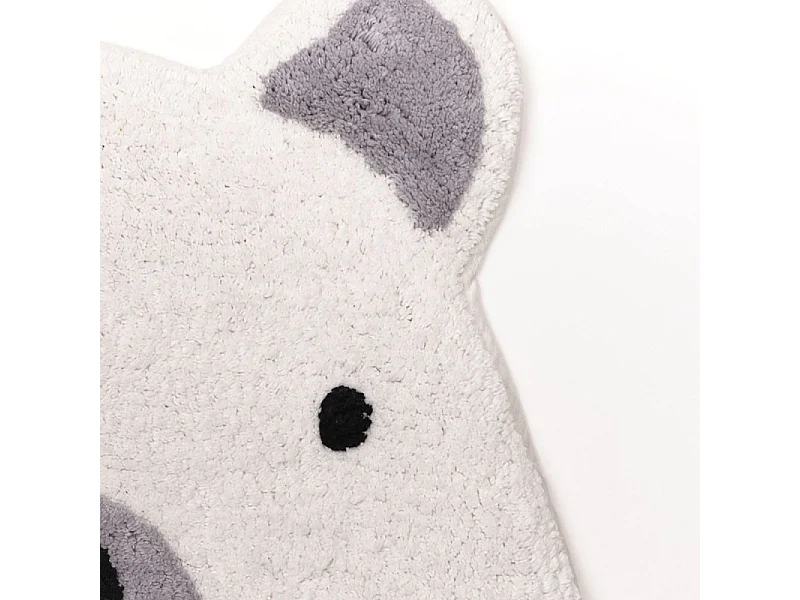 Tapis pour enfants design animal, tissu touffeté en coton. M/Ours 50x60cm