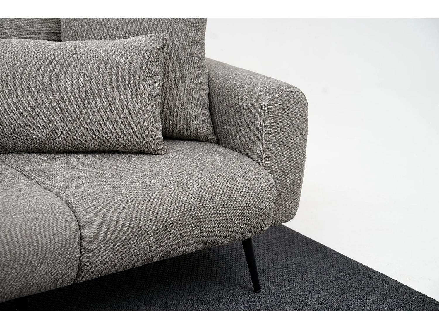 Sofá rinconero Altadena 583, Gris, 252x158x77cm