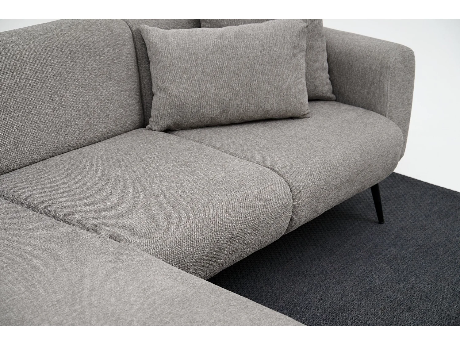 Sofá rinconero Altadena 583, Gris, 252x158x77cm