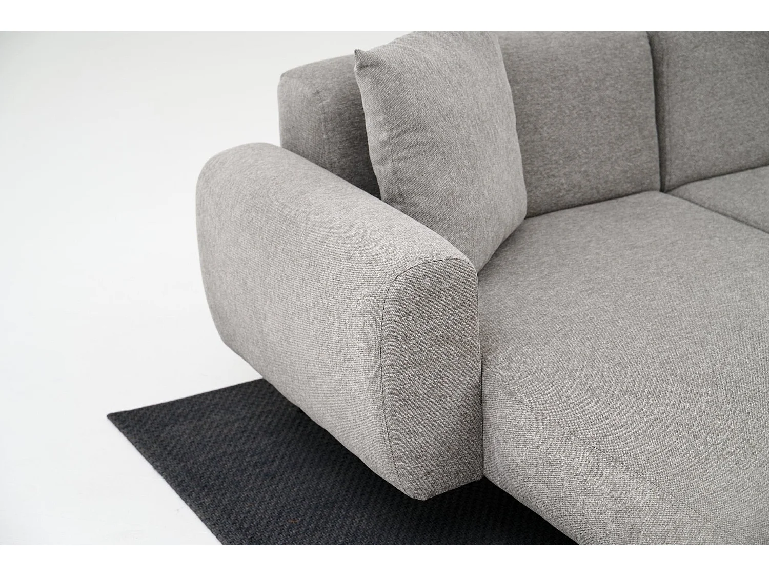 Sofá rinconero Altadena 583, Gris, 252x158x77cm