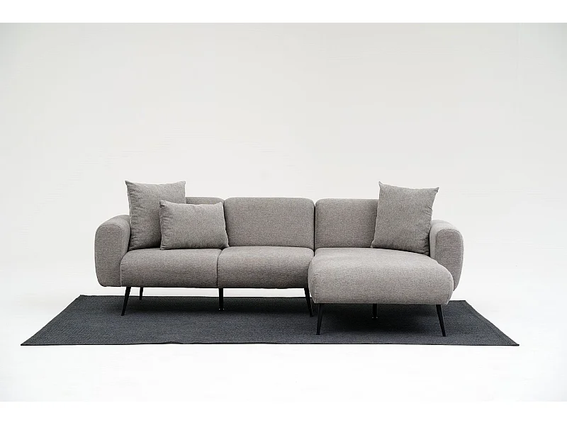 Sofá rinconero Altadena 583, Gris, 252x158x77cm