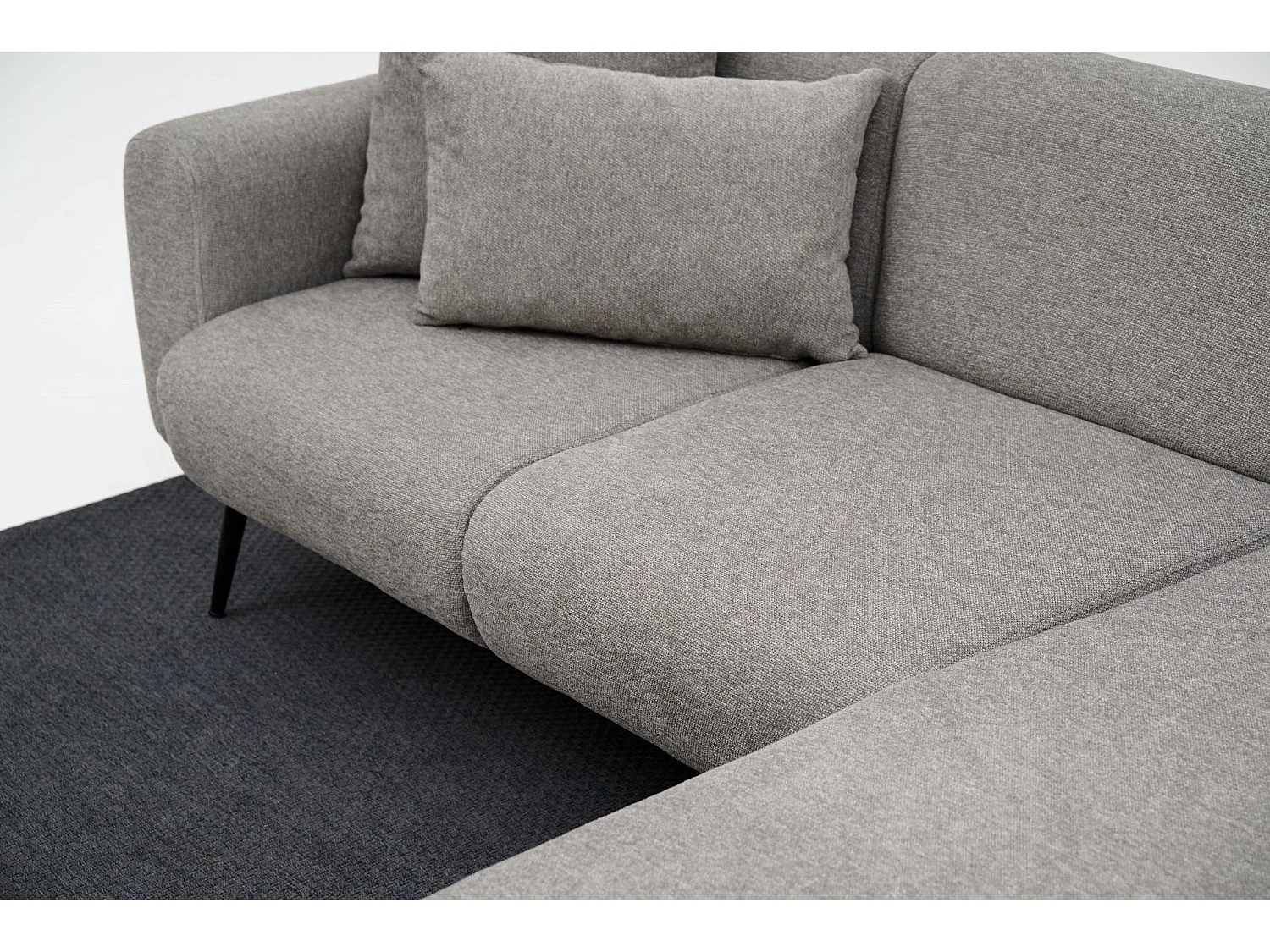 Sofá rinconero Altadena 583, Gris, 252x158x77cm