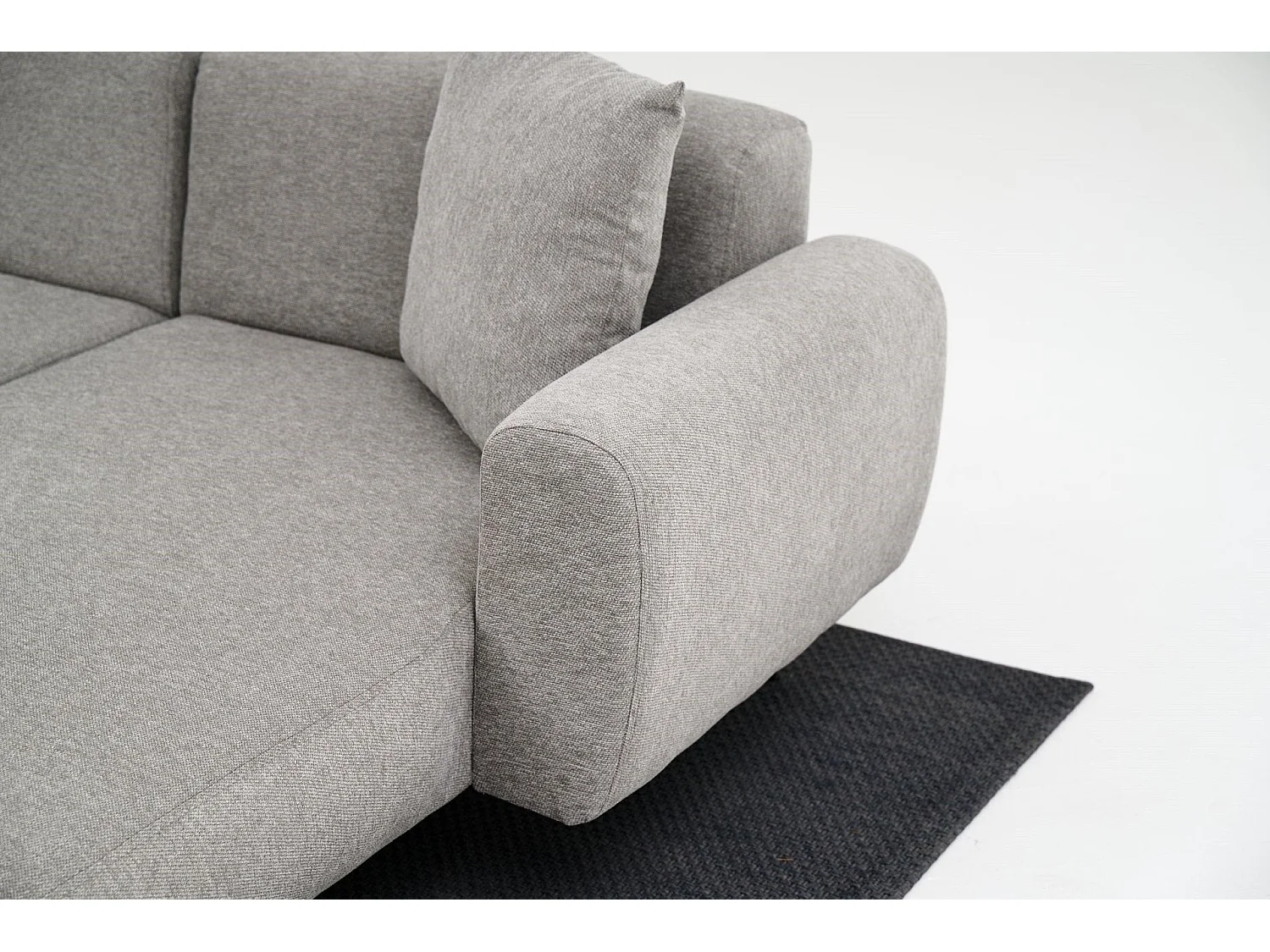 Sofá rinconero Altadena 583, Gris, 252x158x77cm