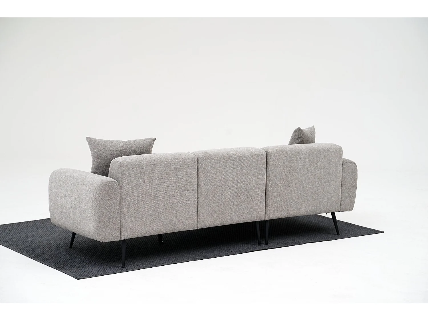 Sofá rinconero Altadena 583, Gris, 252x158x77cm