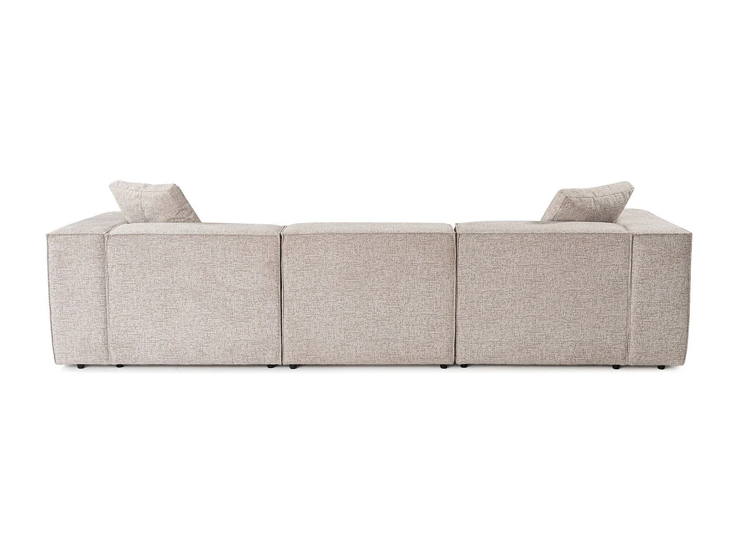 Canapé 3 places avec 2 coussins Siges Lin Moka