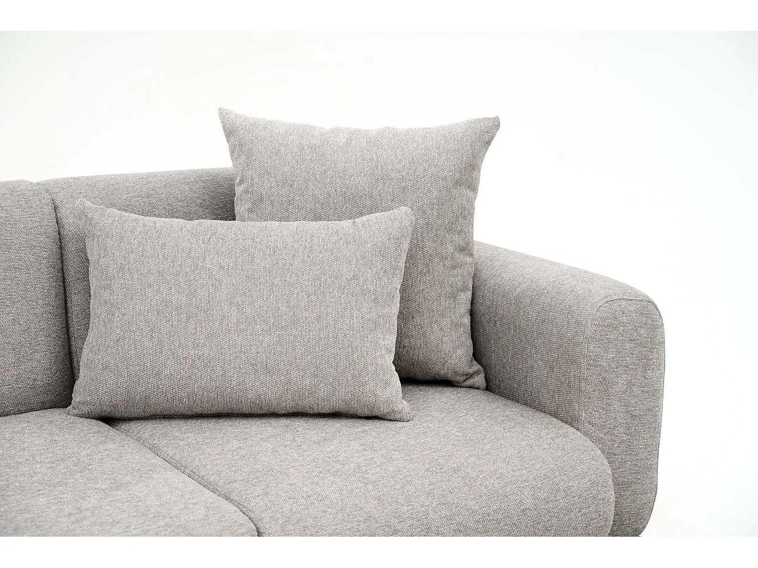 Sofá Altadena 582, Gris, 235x82x77cm, Tapiz, Patas: Metal