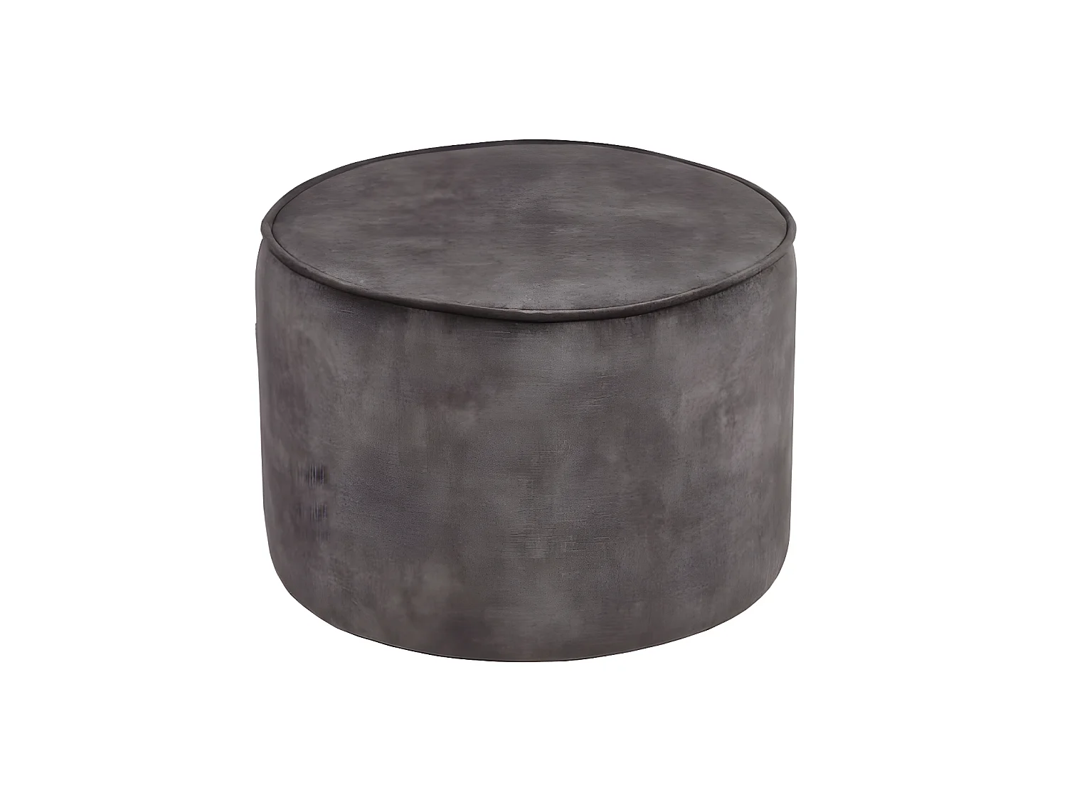 Pouf Tibo 55x55x40 cm Anthracite Velours