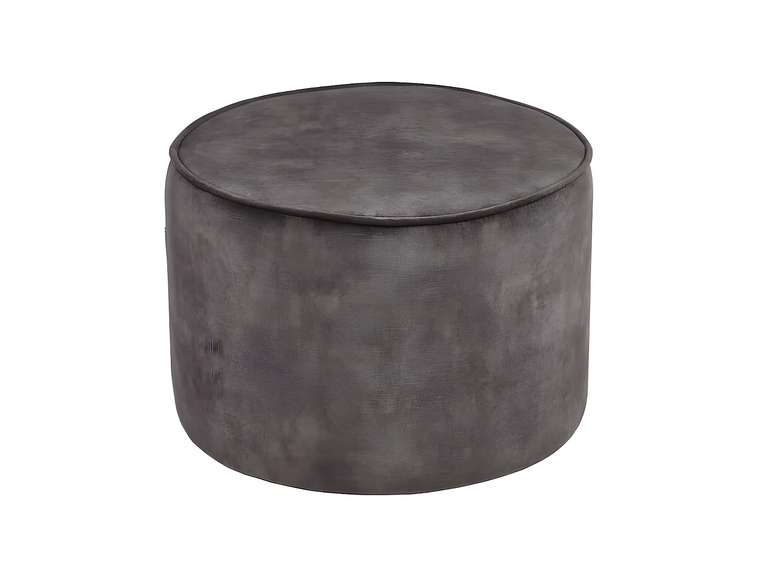 Pouf Tibo 55x55x40 cm Anthracite Velours