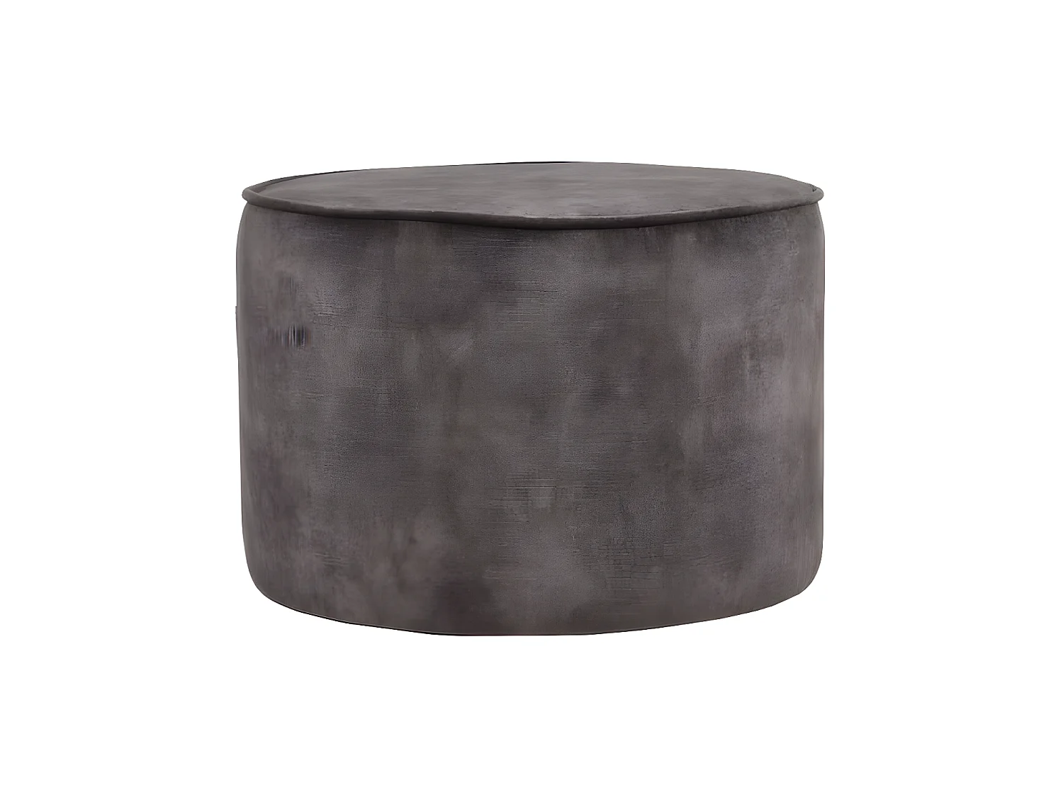 Pouf Tibo 55x55x40 cm Anthracite Velours