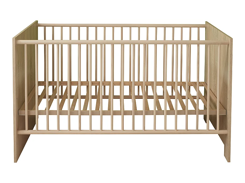 Olja Lit bébé 70x140 cm, imitation chêne.