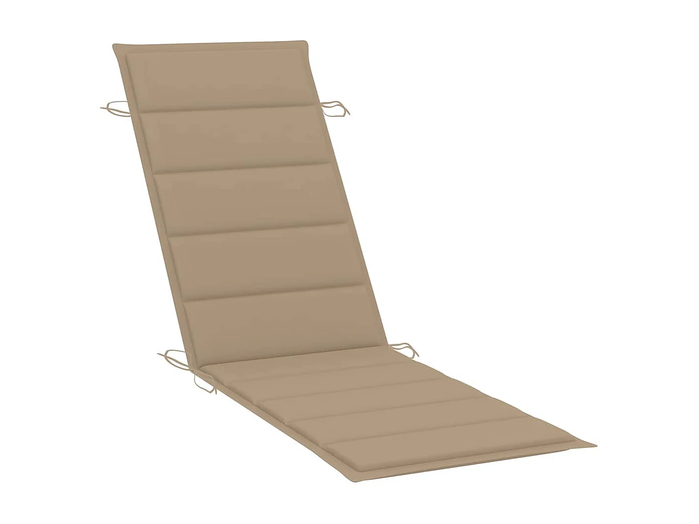 Chaises longues lot de 2 avec coussins Bois d'acacia solide