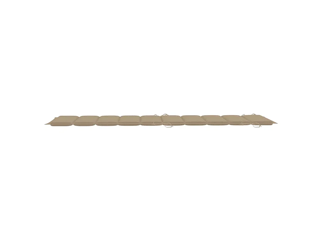Chaises longues lot de 2 avec coussins Bois d'acacia solide