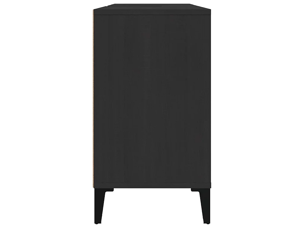 Móvel p/ lavatório 80x33x60 cm derivados de madeira preto