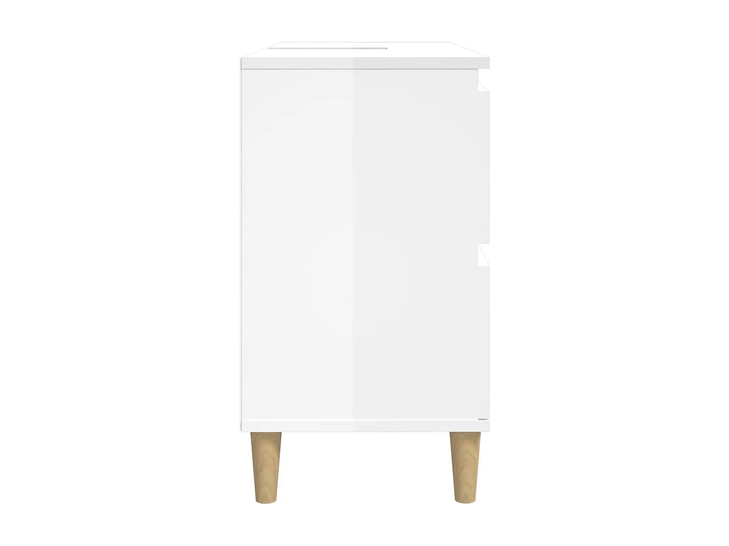 Móvel p/ lavatório 80x33x60 cm deriv. madeira branco brilhante