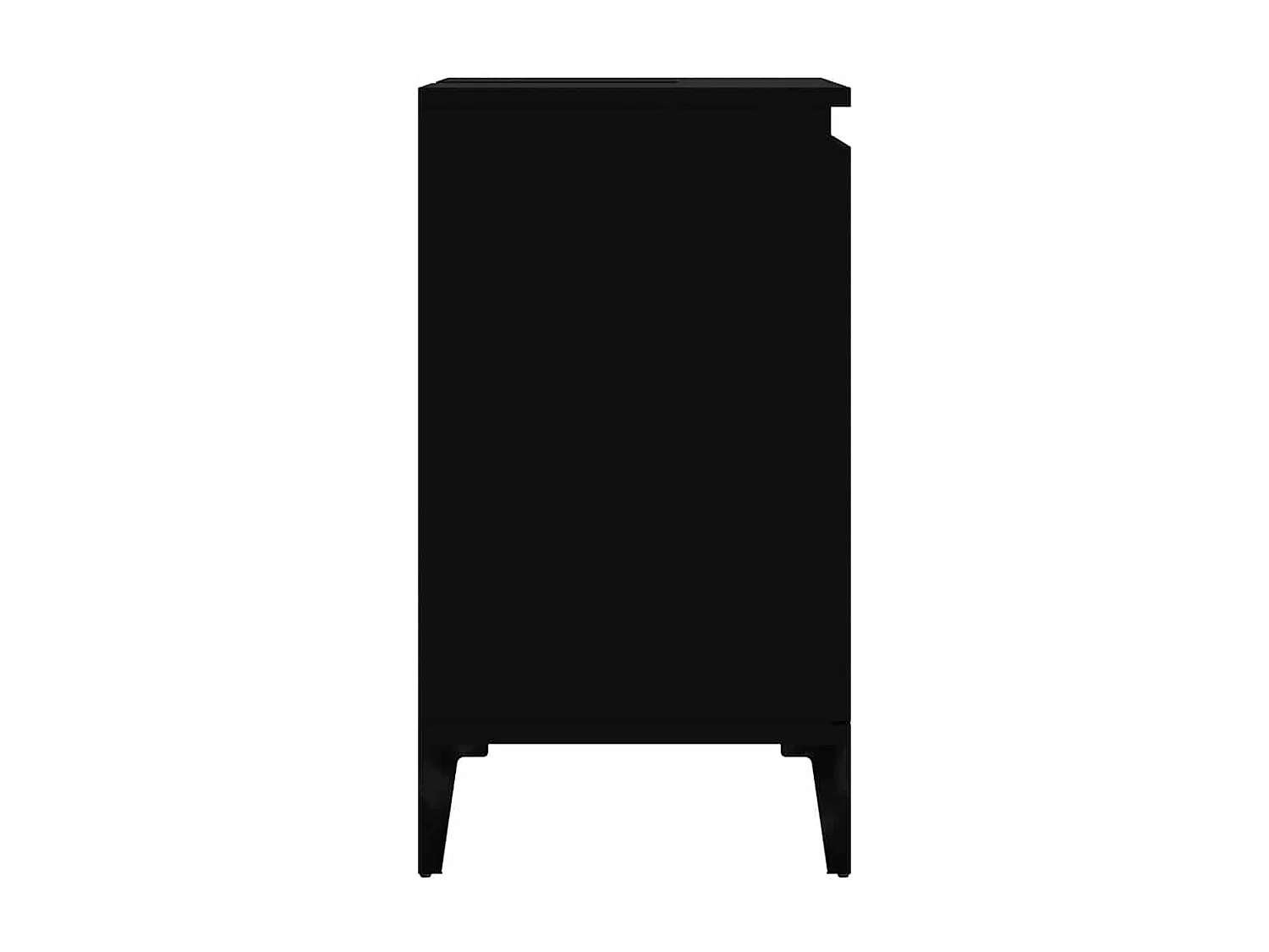 Armario para lavabo madera contrachapada negro 58x33x60 cm