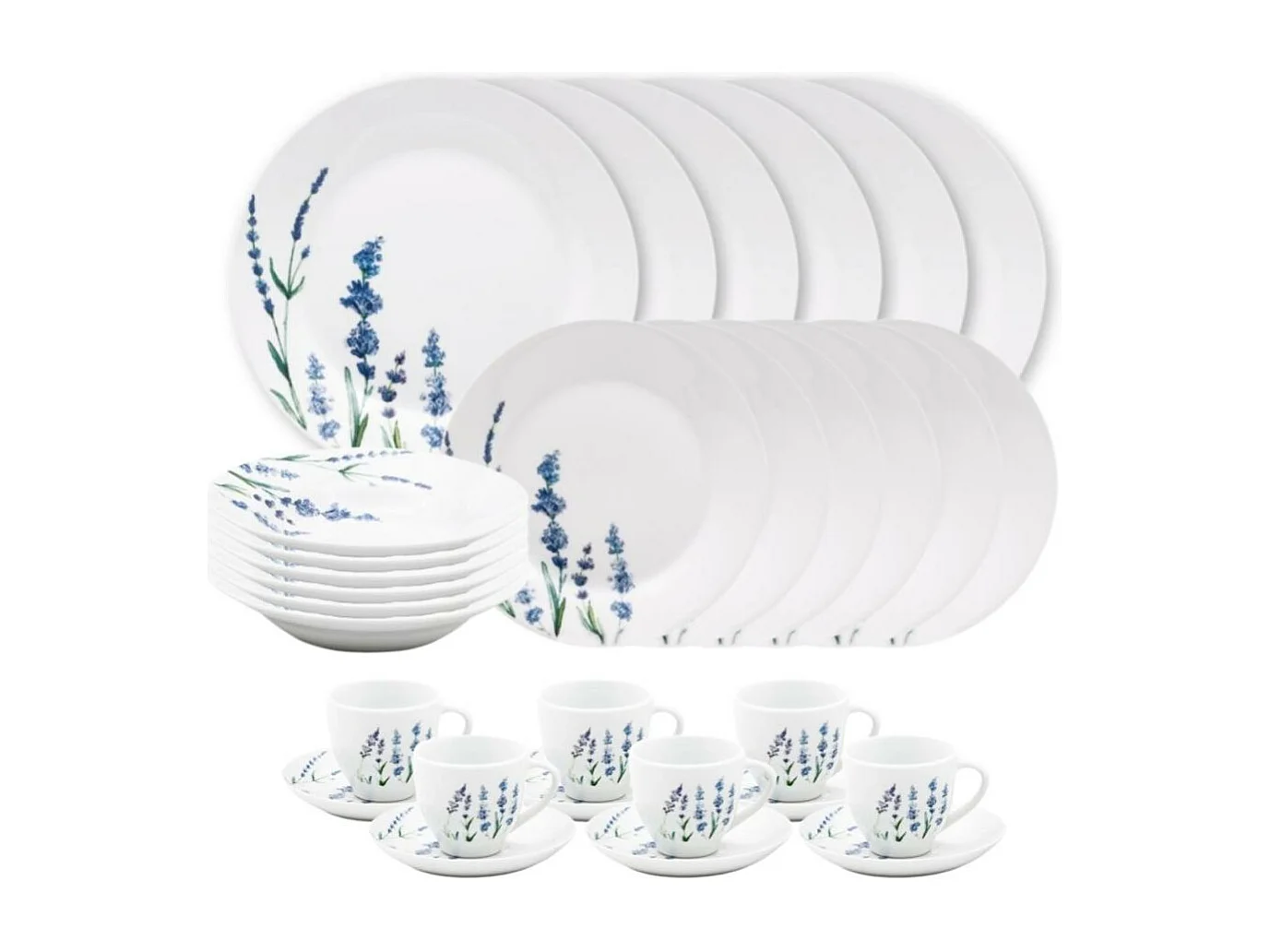 Service 30 pièces Lavande