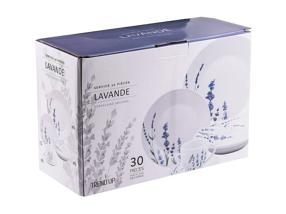 Service 30 pièces Lavande