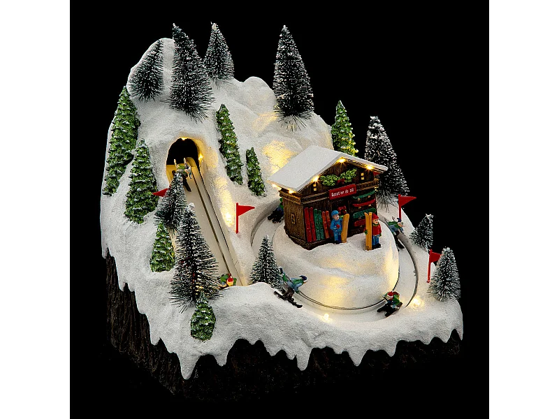 Village de Noël lumineux et animé Boutique Location de Ski