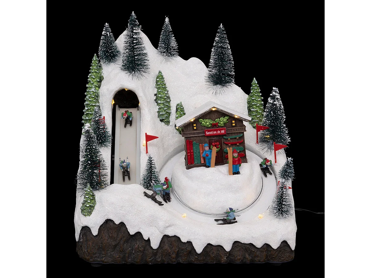 Village de Noël lumineux et animé Boutique Location de Ski