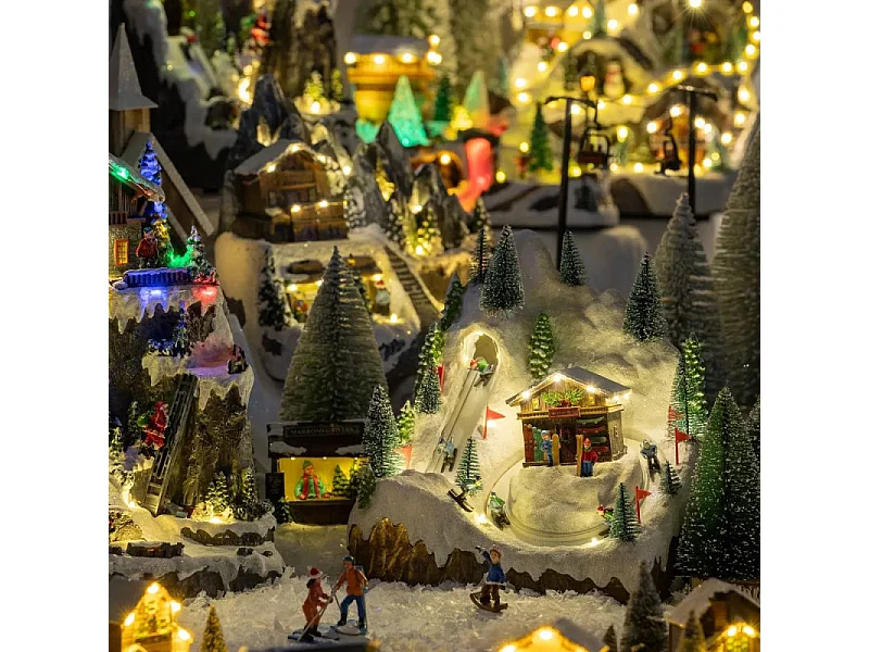 Village de Noël lumineux et animé Boutique Location de Ski