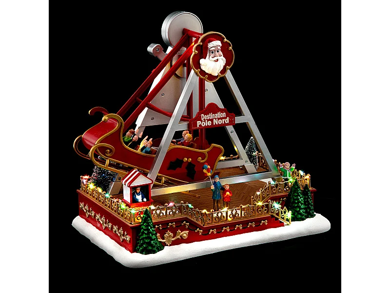 Village de Noël lumineux, animé et musical en Bateau destination Pôle Nord