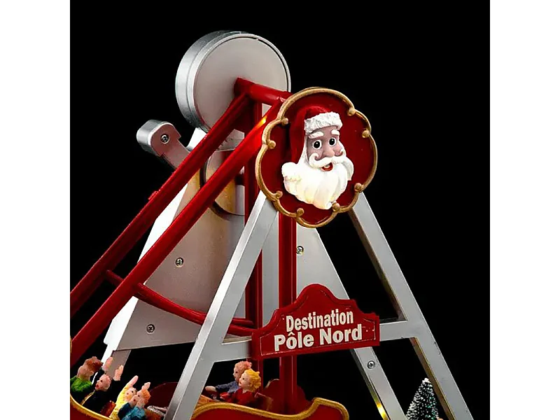 Village de Noël lumineux, animé et musical en Bateau destination Pôle Nord