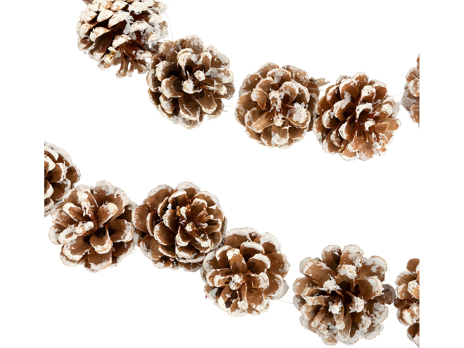 Guirlande de Noël Pommes de pin enneigées L 180 cm