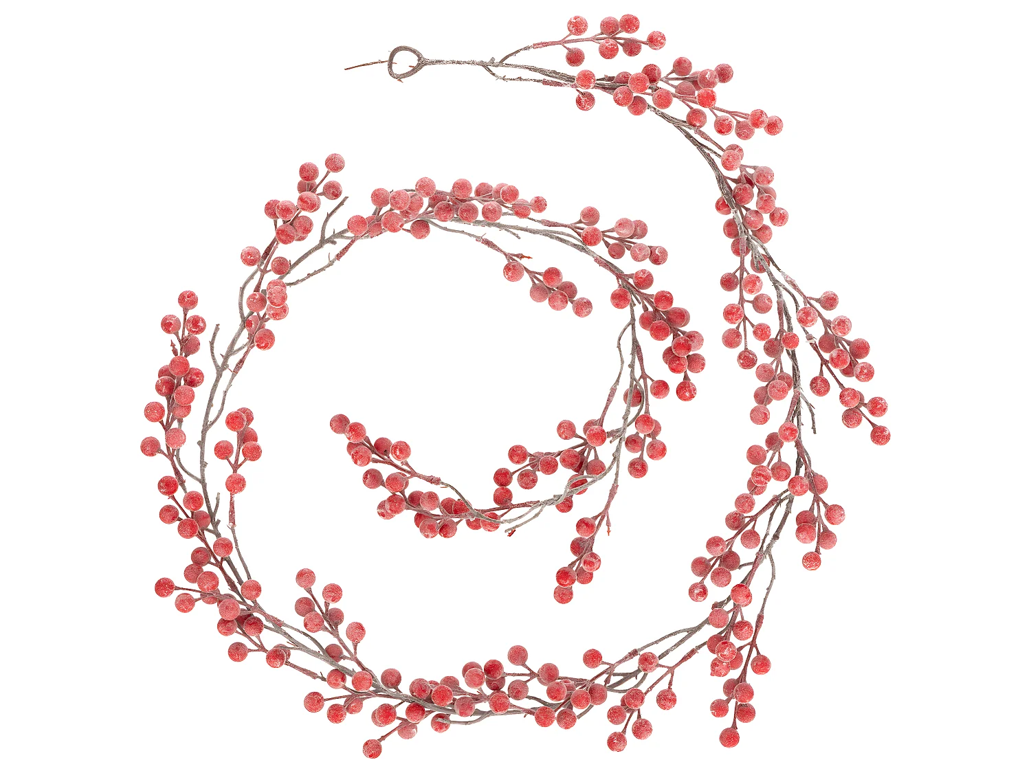 Guirlande de Noël Grappe de Baies rouges L 190 cm