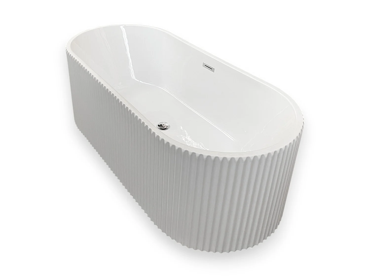 Baignoire ilôt 168 X 74 cm ovale blanc – Hope