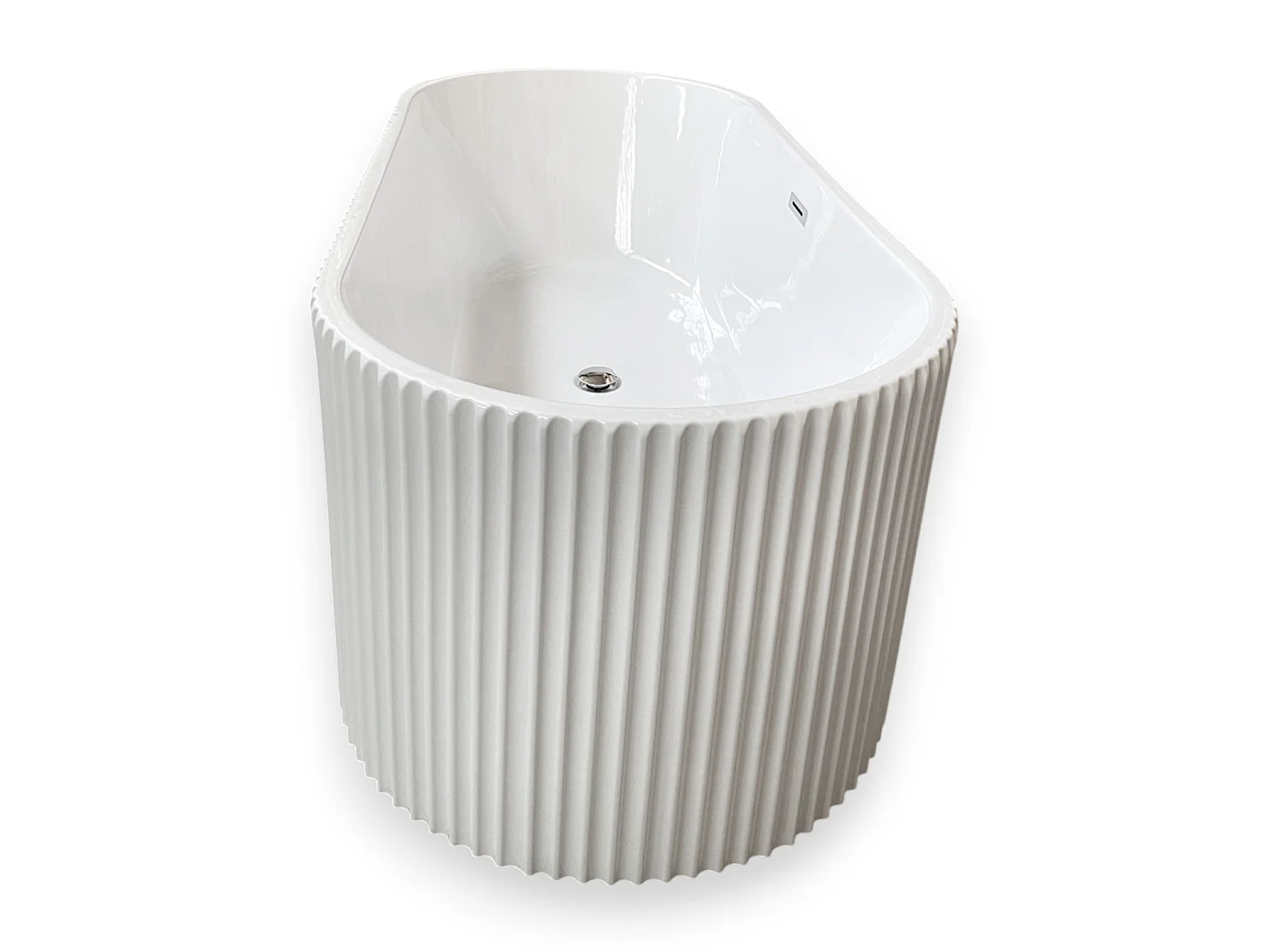 Baignoire ilôt 168 X 74 cm ovale blanc – Hope