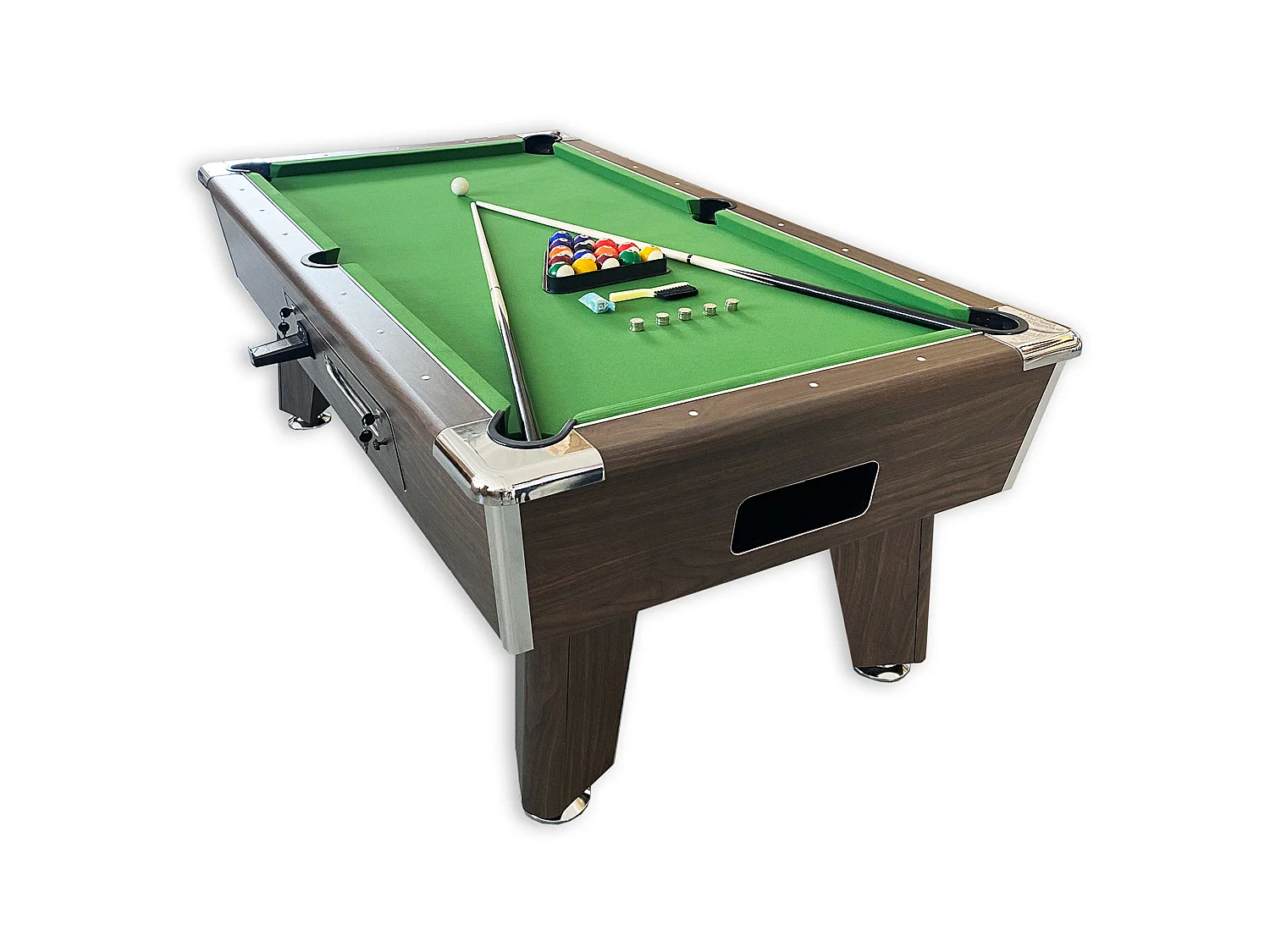 Table de Billard 7 pieds vert avec monnayeur manuel – Cosmos