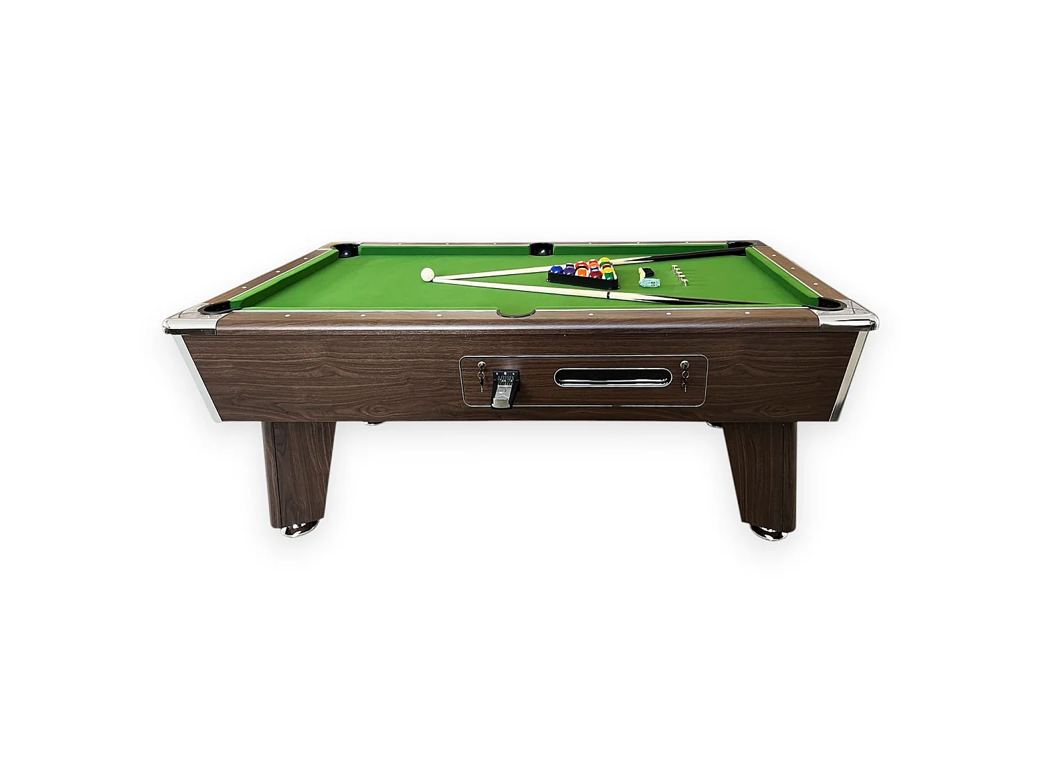 Table de Billard 7 pieds vert avec monnayeur manuel – Cosmos