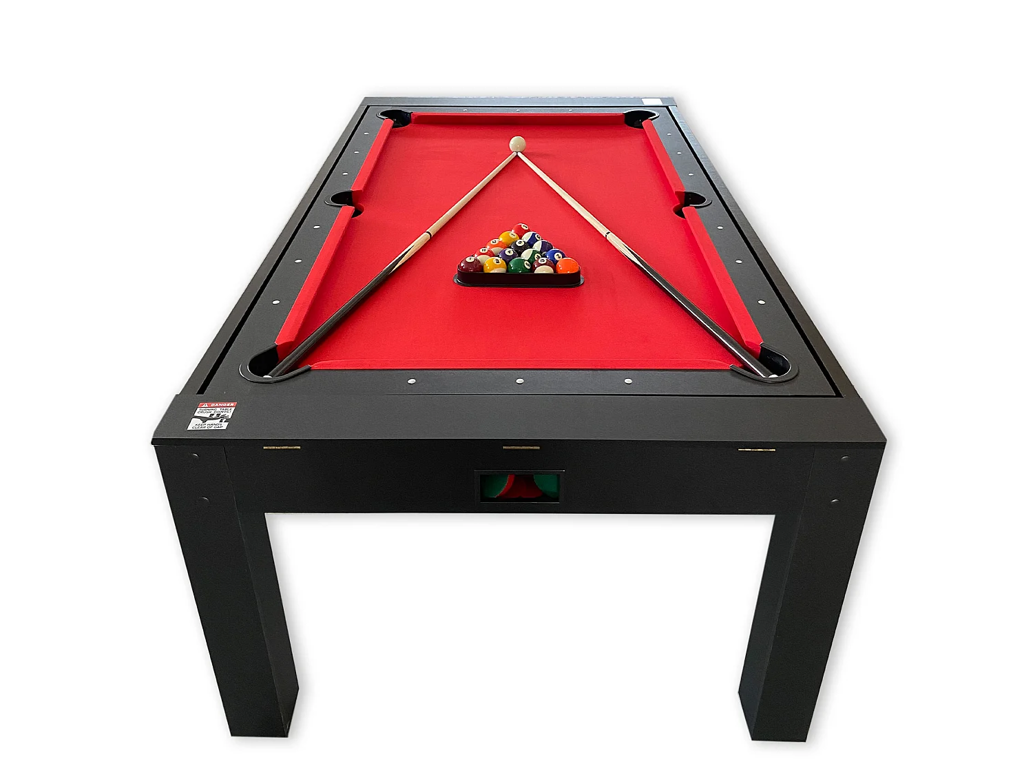 Table de Billard multi-jeux 7 FT Rouge Air Hockey + Table de Tennis + Table Top – Rocket