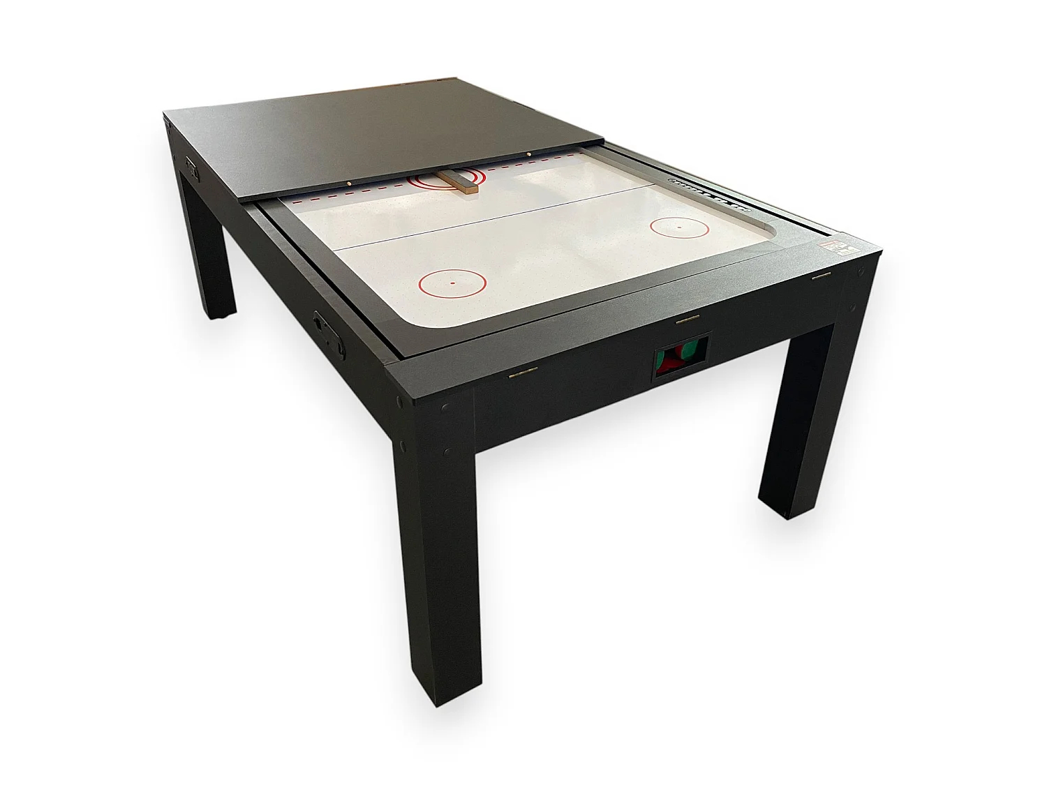 7 ft Multi-Game Table with Red Pool Table, Air Hockey and Table Tennis – Rocket