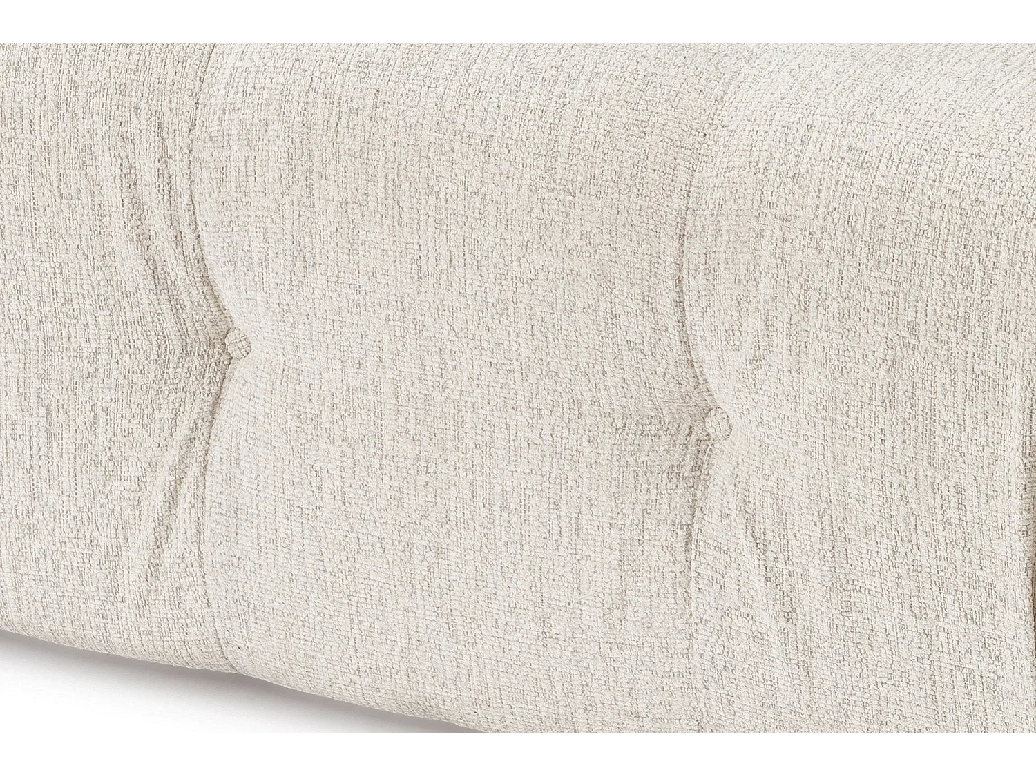 Elegante sillón de 1 plaza, color crema, 100 cm x 100 cm x 80 cm | Estructura de madera de haya y aglomerado, 100% poliéster, espuma 28 DNS