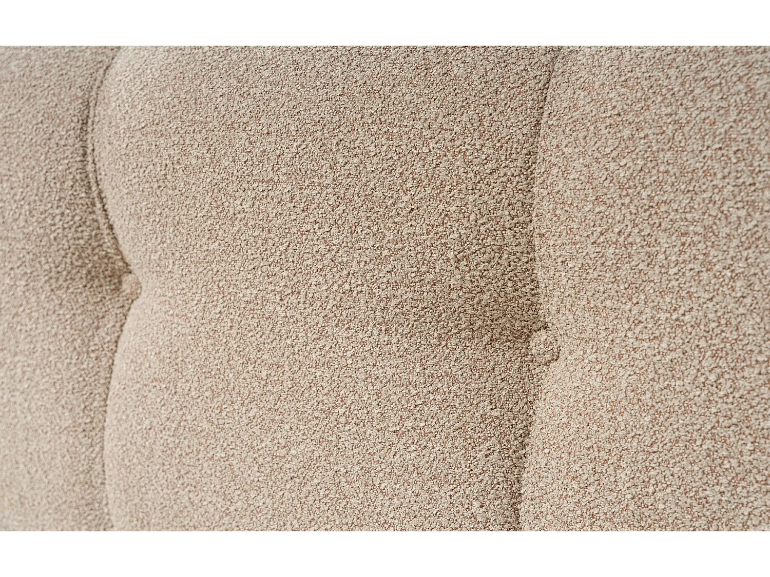 Fauteuil accoudoir ou module d'angle à droite Nounou Tissu bouclette Pêche