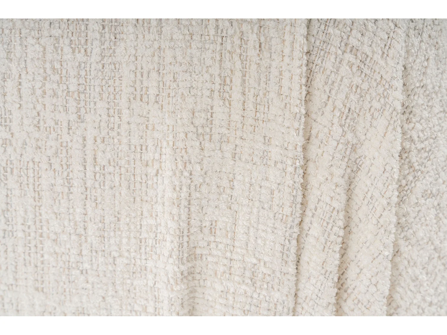 Poltrona elegante de 1 lugar, cor creme, 100 cm x 100 cm x 80 cm | Estrutura em madeira de faia e aglomerado, 100% poliéster, espuma 28 DNS | Design m